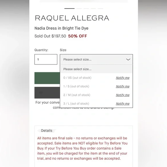 Raquel Allegra Nadia Twisted Cut Out Dress - Picture 4 of 4